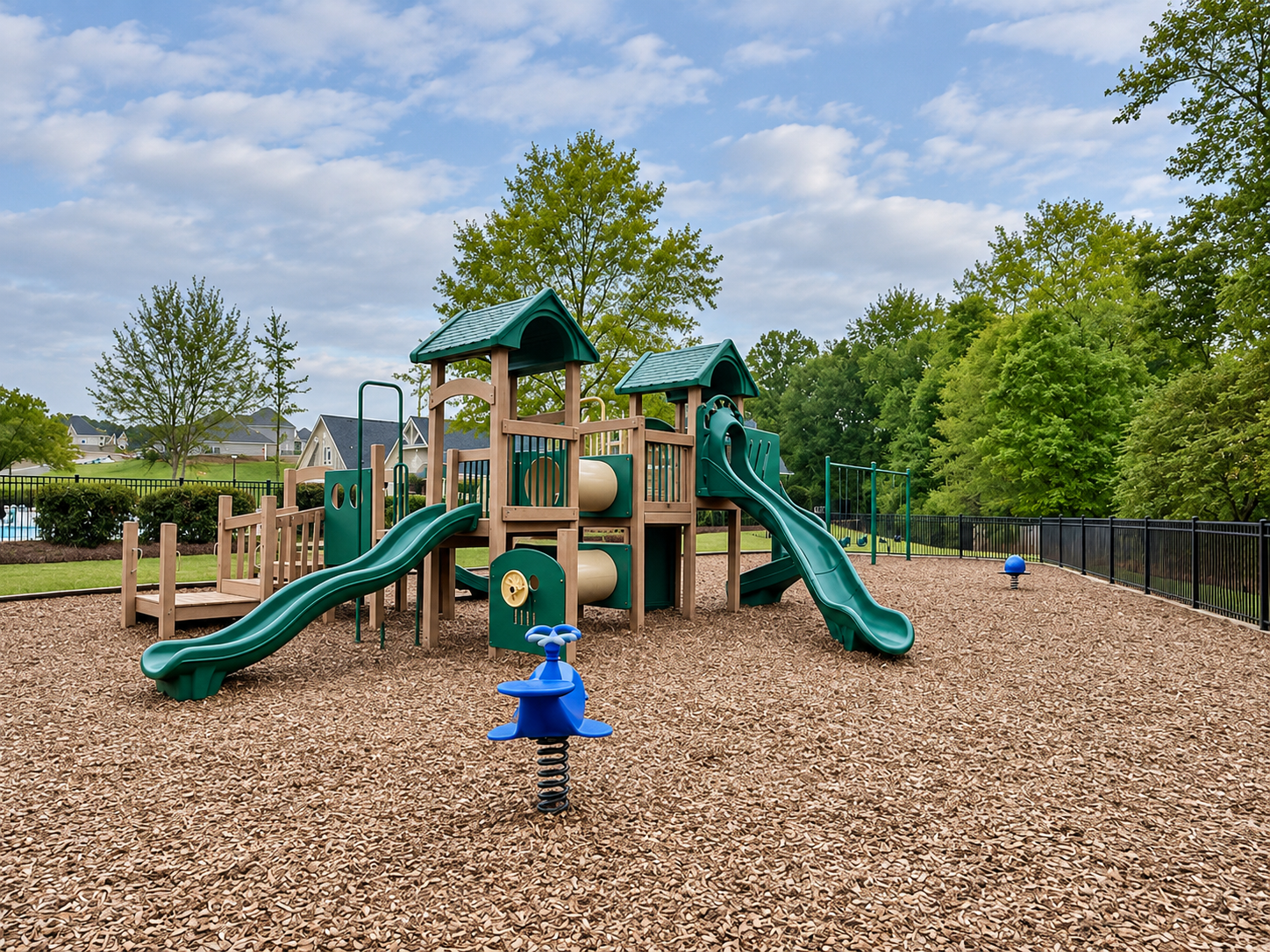 Playground park in Camden Ridge, Auburn, Alabama
