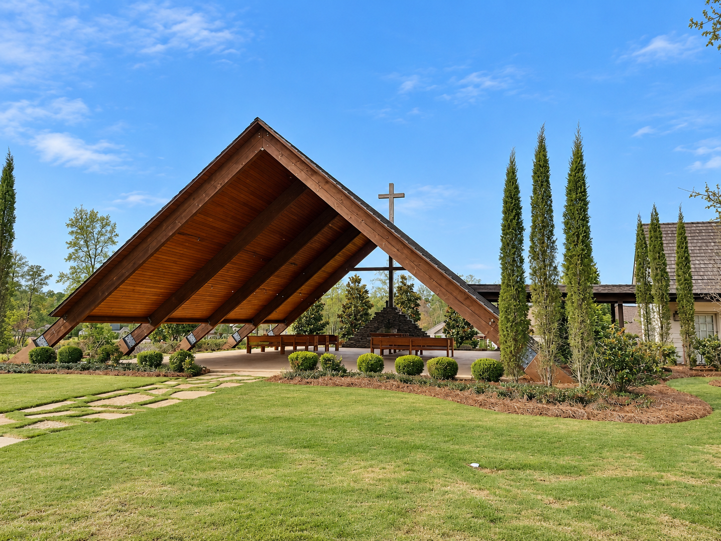 Chapel building in Hidden Lakes, Auburn, Alabama
