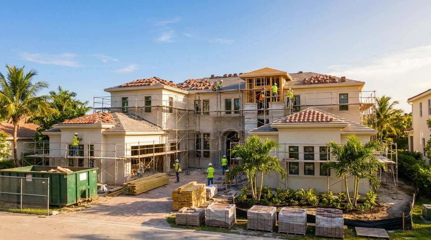 New construction home in Boca Raton