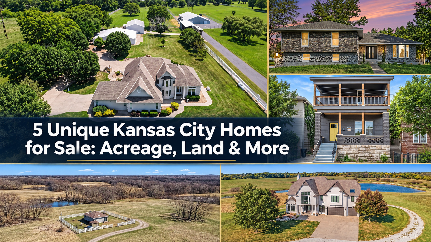 5 Unique Kansas City Homes for Sale: Acreage, Land & More