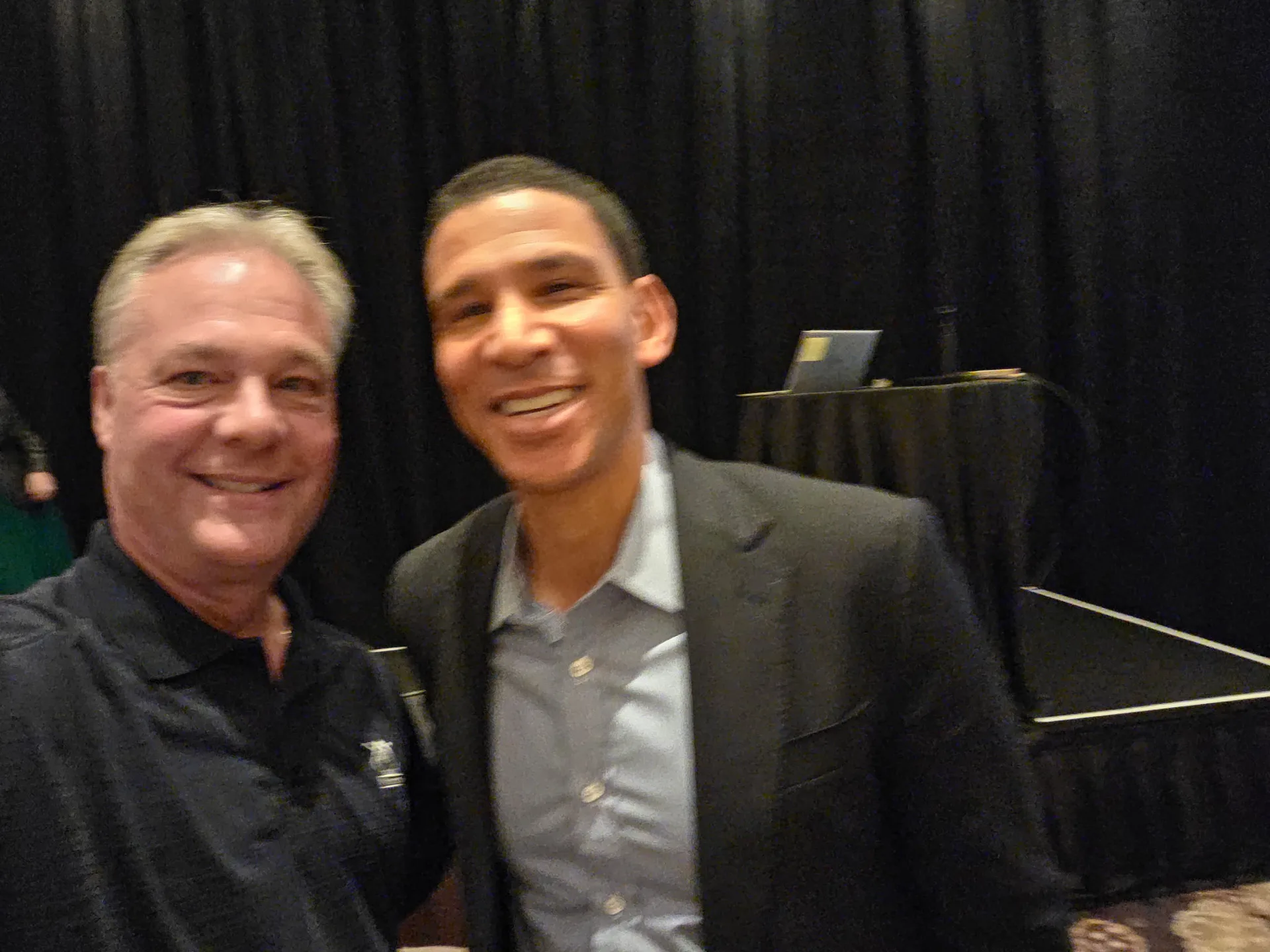 A selfie with Harold Ford Jr. at the Better Homes and Gardens Real Estate retreat in Las Vegas