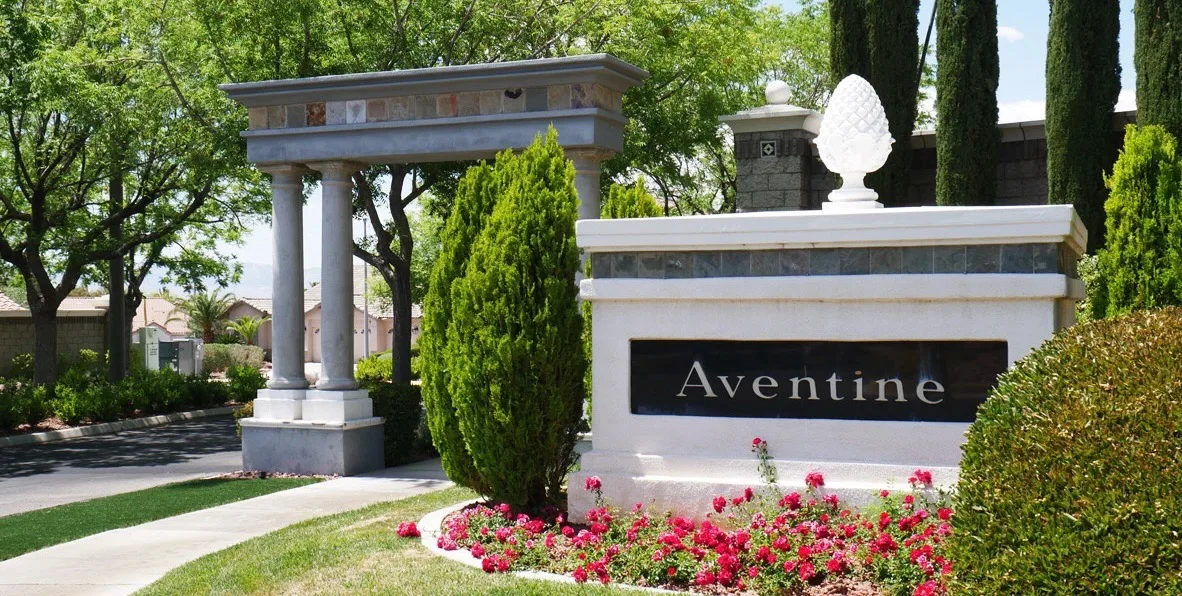 Aventine neighborhood entrance in Seven Hills, Henderson, Nevada