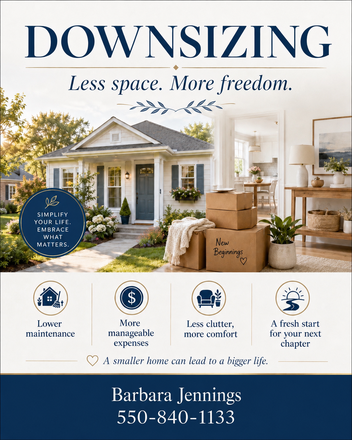 Downsizing your home in Fredericksburg VA with Barbara Jennings