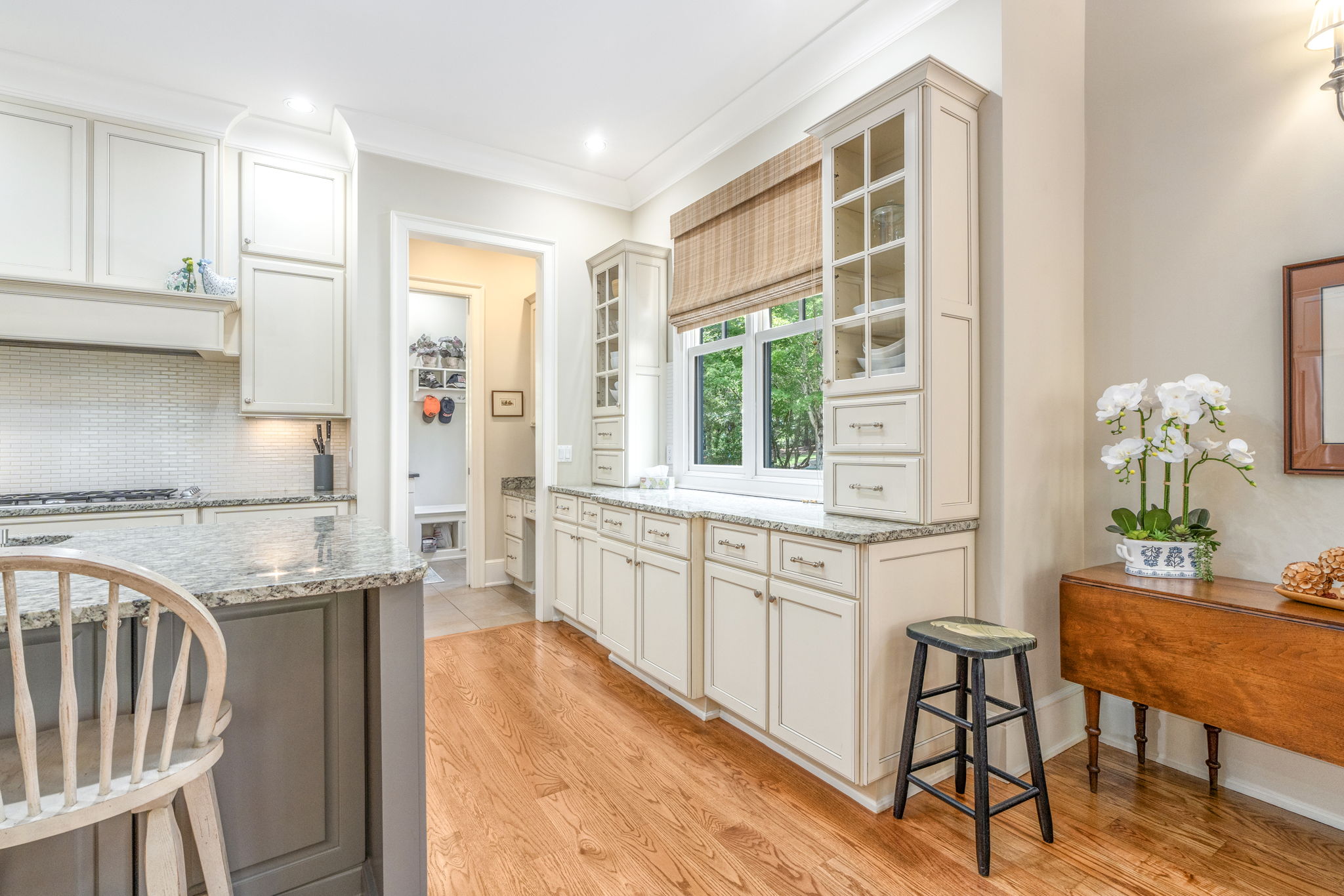 Walk-in pantry with generous storage