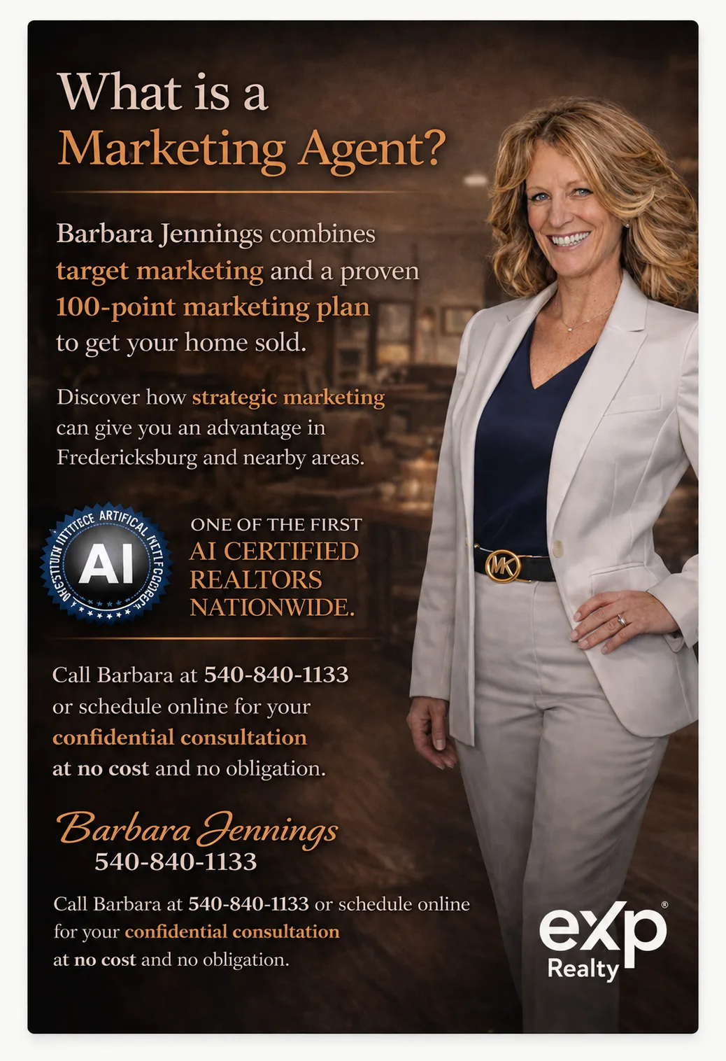 Barbara Jennings eXp Realty real estate professional servicing Virginia homeowners