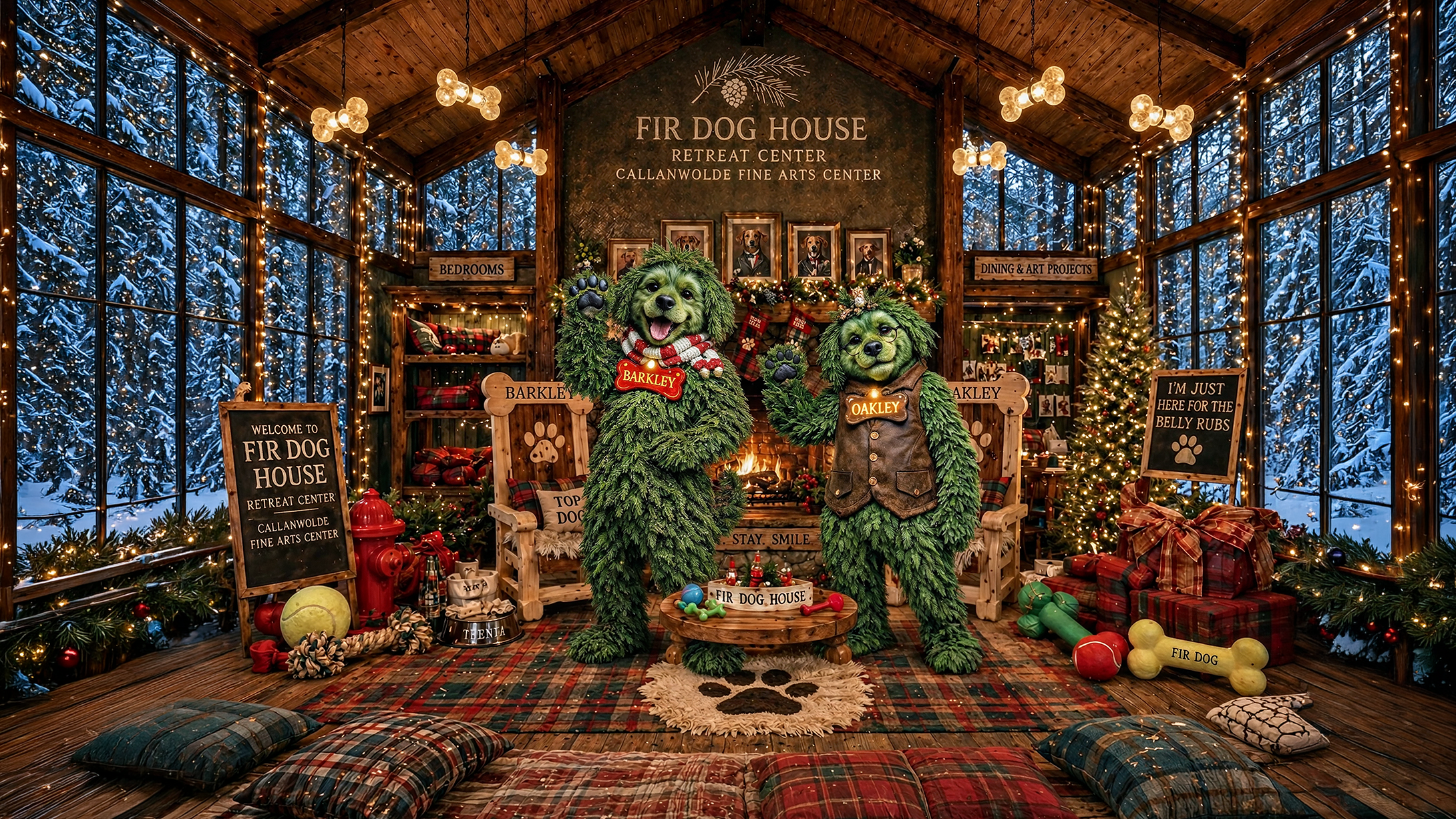 A scene from the JOIE 2026 holiday experience at Callanwolde
