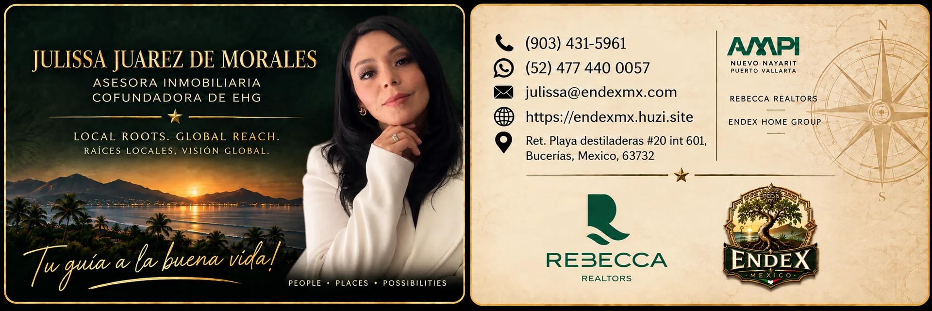 Julissa Juarez de Morales business card for EndEx Home Group