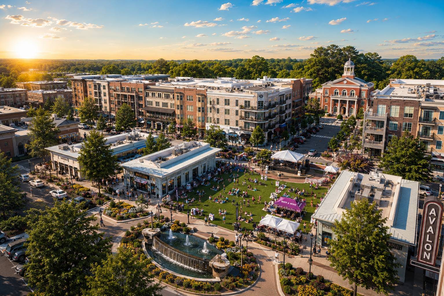 Alpharetta Georgia suburban neighborhood