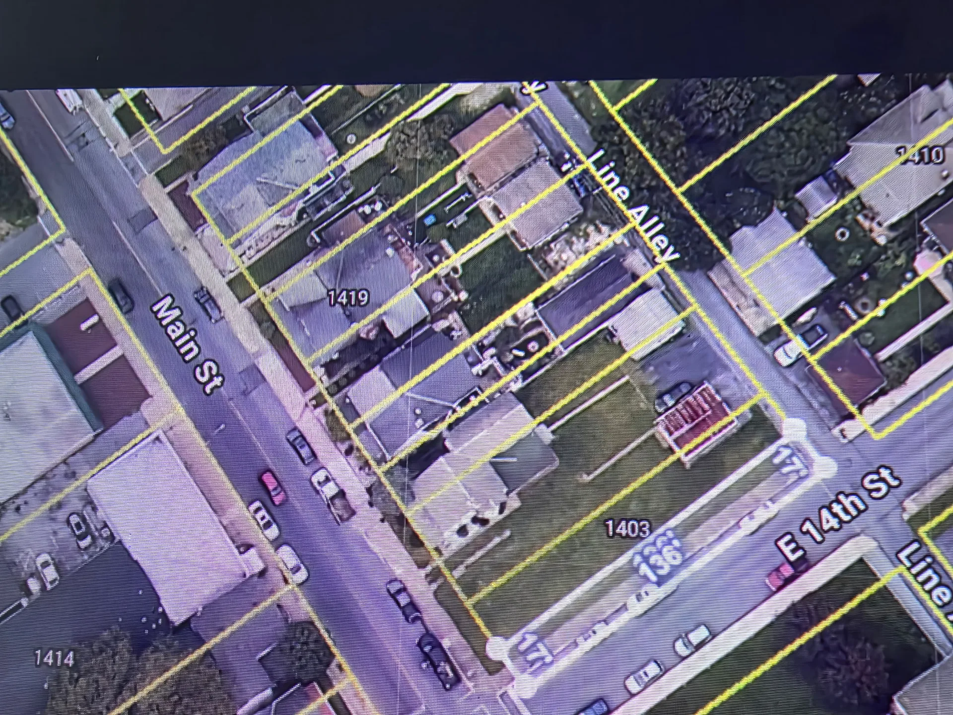 Photo of the adjoining lots at 1401 & 1403 Main Street, Northampton Borough, Pennsylvania