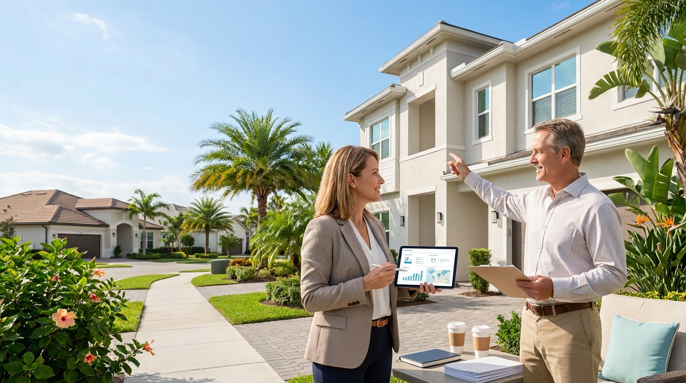 Investor reviewing property details