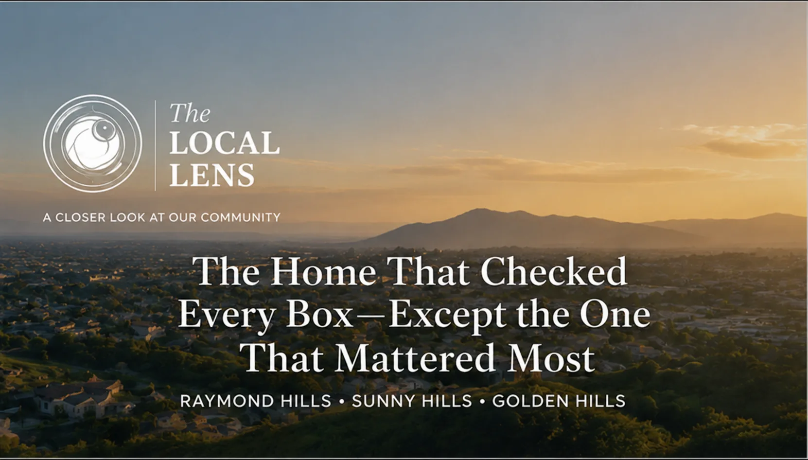 The Home That Checked Every Box, Except the One That Mattered Most