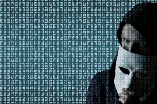 Digital illustration of a laptop displaying a padlock icon with a hook line, symbolizing online fraud and cybersecurity threats in real estate.