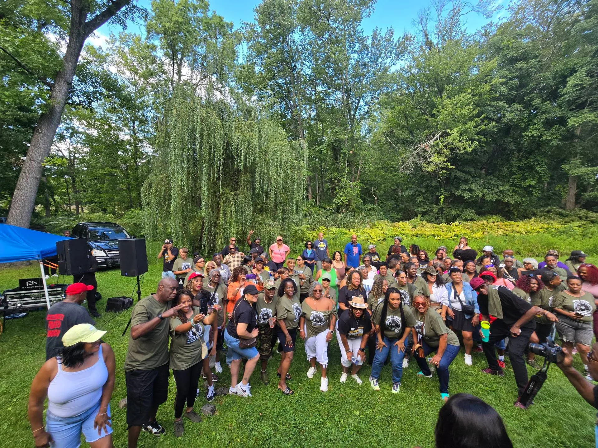 The crowd enjoying the 2026 West Haven Old School Reunion Cookout.