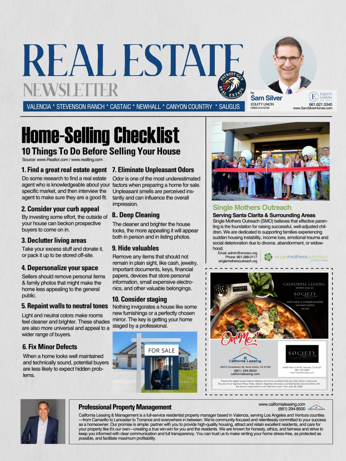 Prepared home interior ready for sale in Santa Clarita