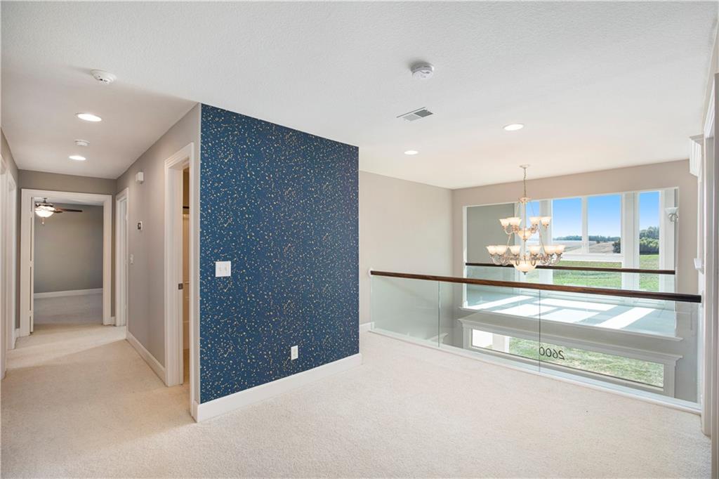 Upper-level hallway and landing