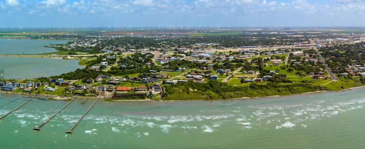 Portland Texas waterfront aerial