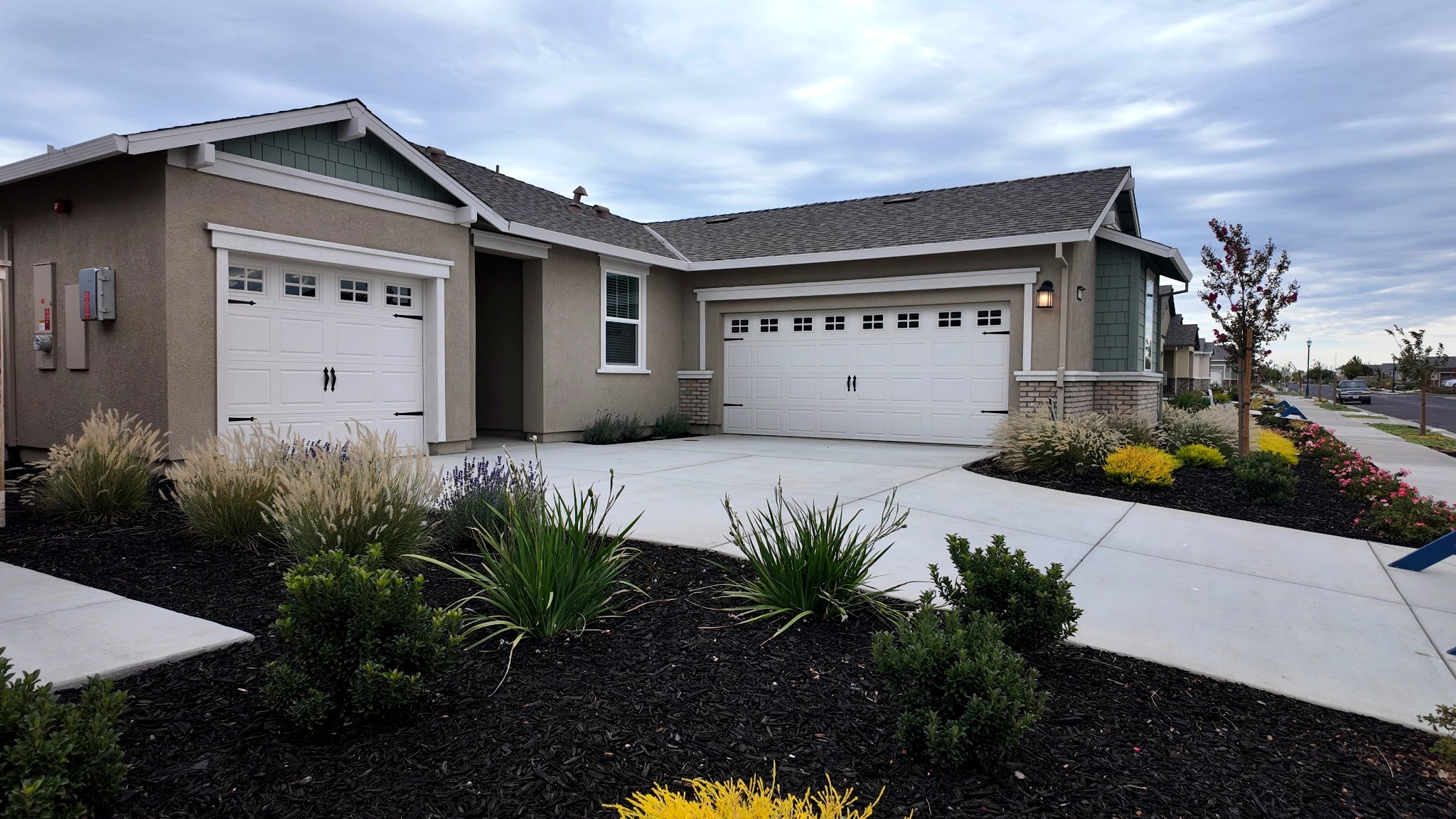 A Summit at Liberty model home with a three-car garage, Rio Vista