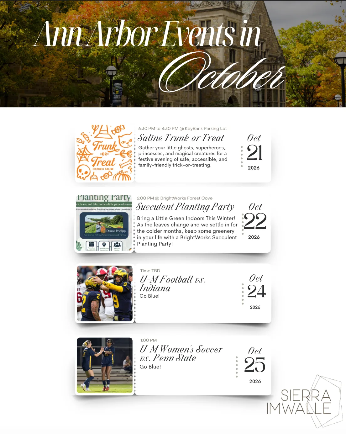 Photo from the October in Ann Arbor event guide slide series