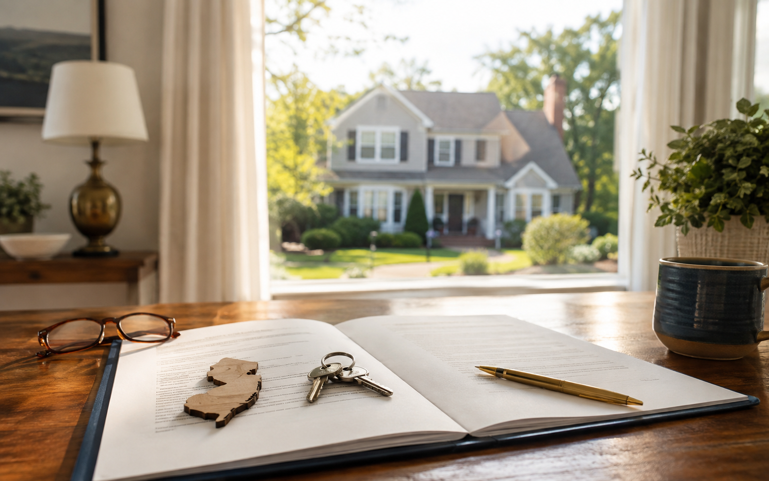 South Jersey homebuyer reviewing a New Jersey real estate contract with professional guidance