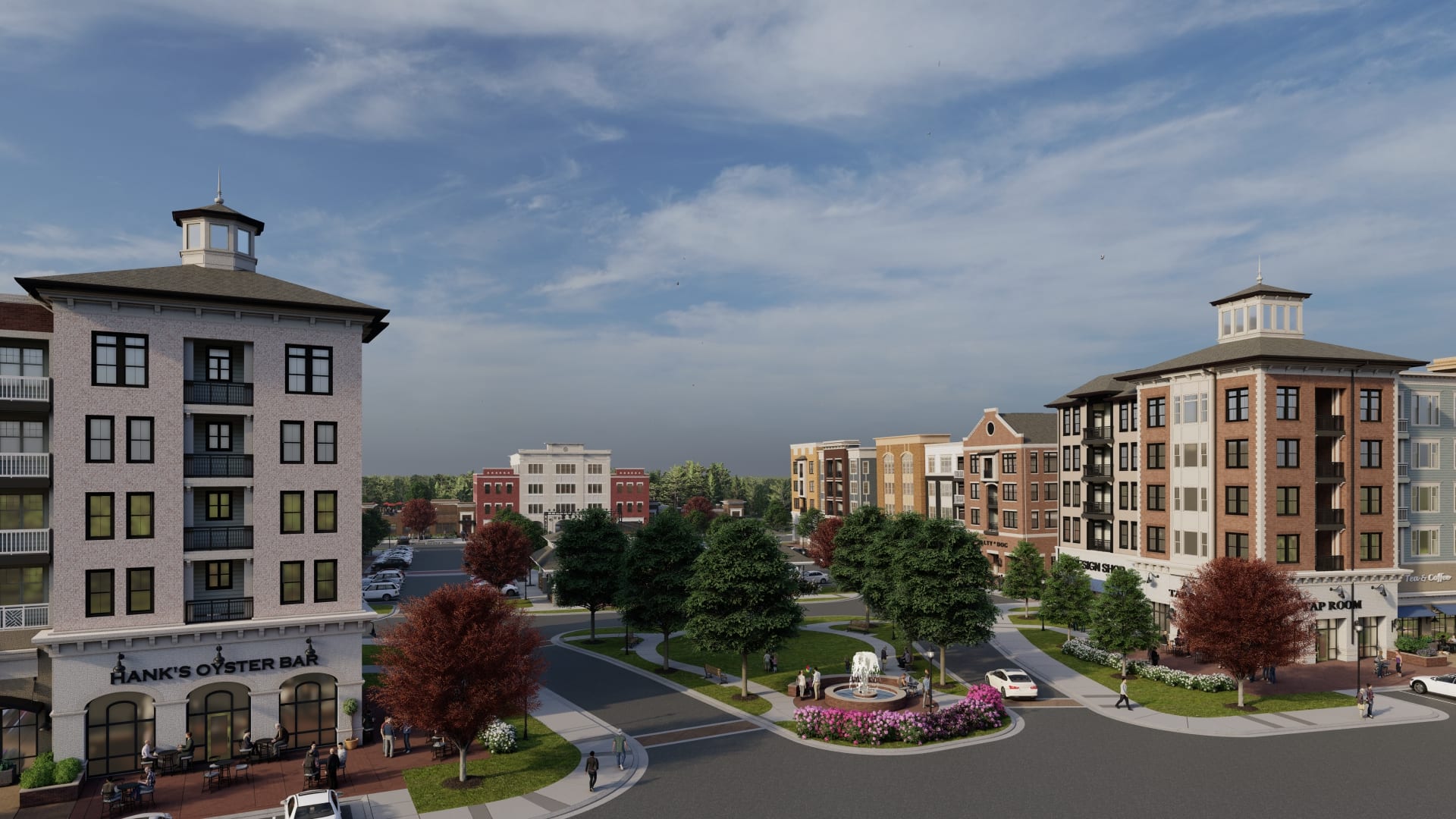 Sweetwater Town Center in Apex, NC - a hub of community activity and development