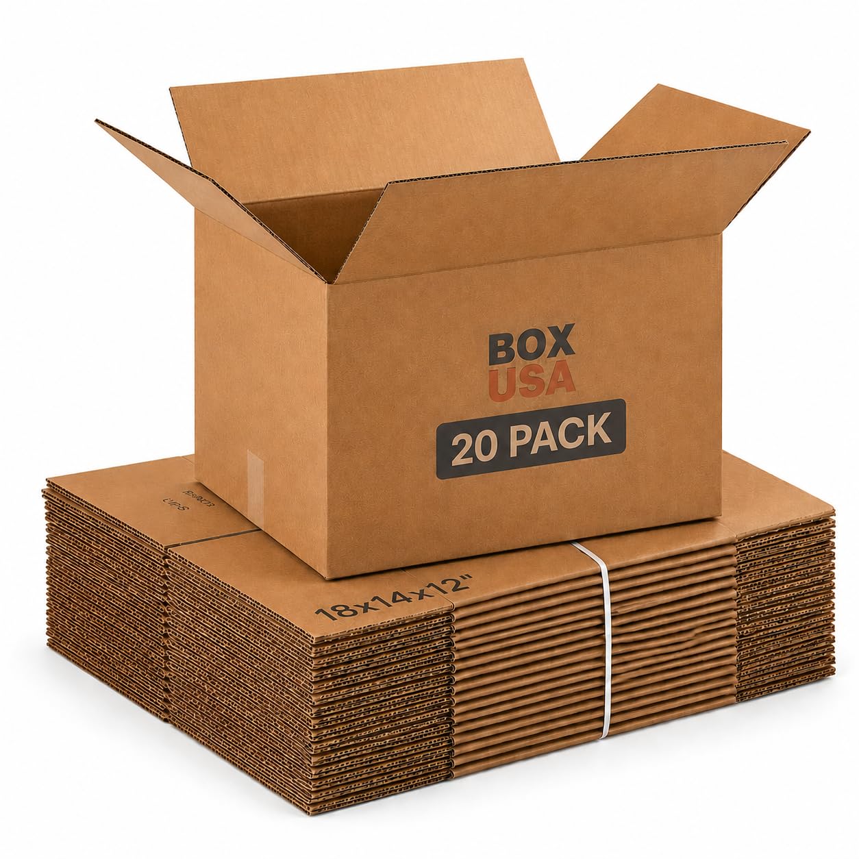 BOX USA Moving Boxes Holds 65lbs - selectable Sizes