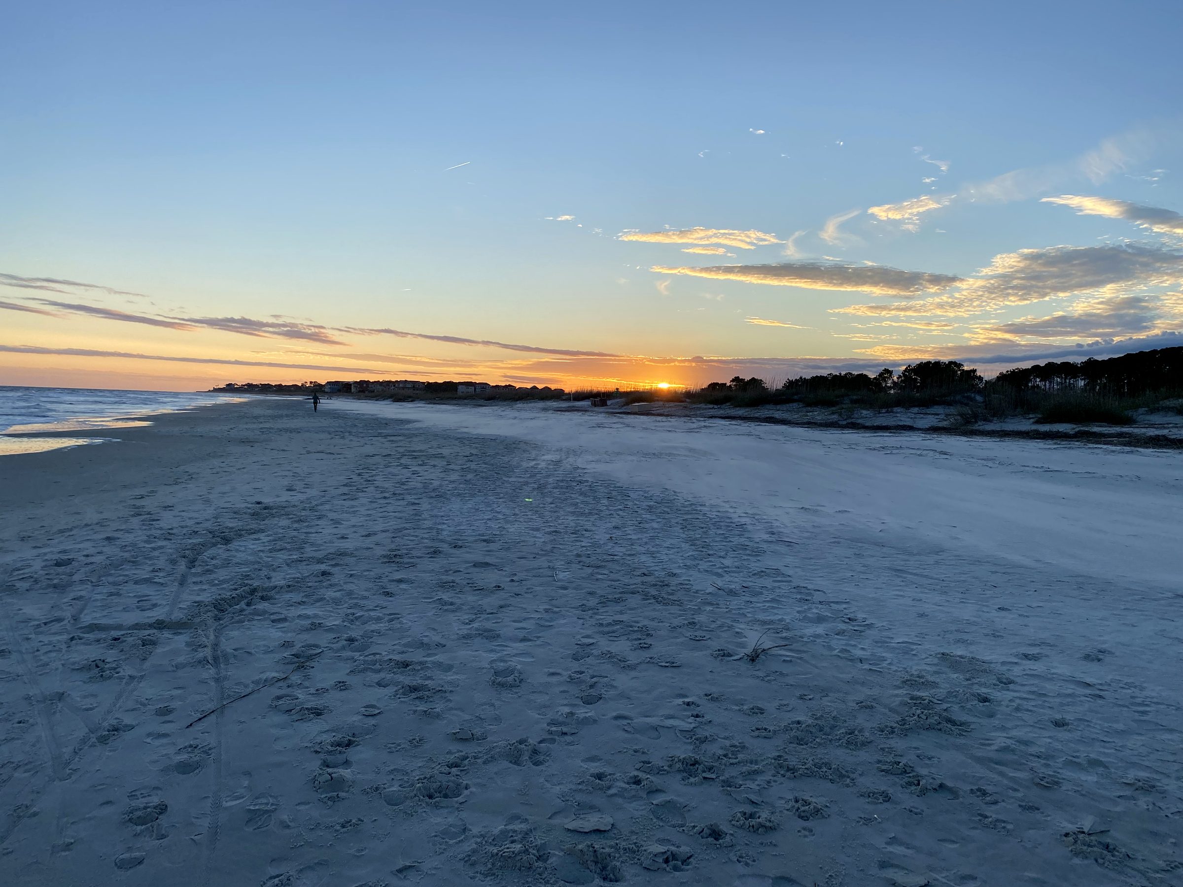 Sunset over the beach on Hilton Head Island