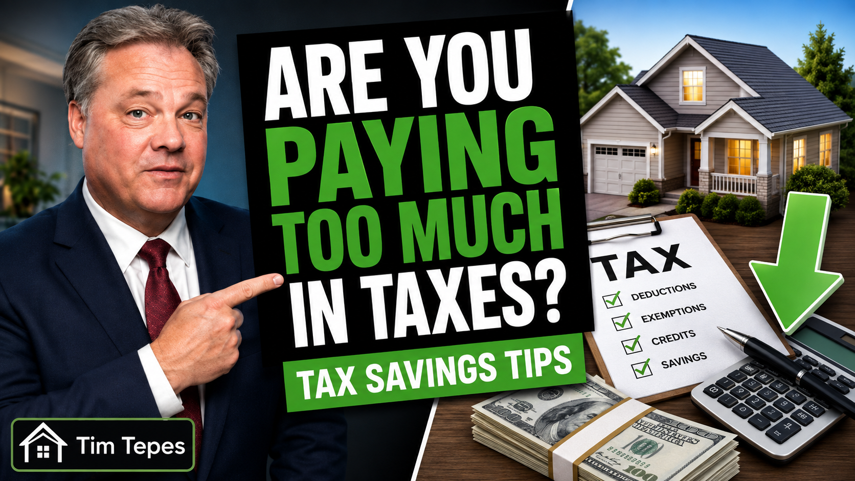 Family standing on the front porch of their Pennsylvania home discussing their options for lowering their property taxes