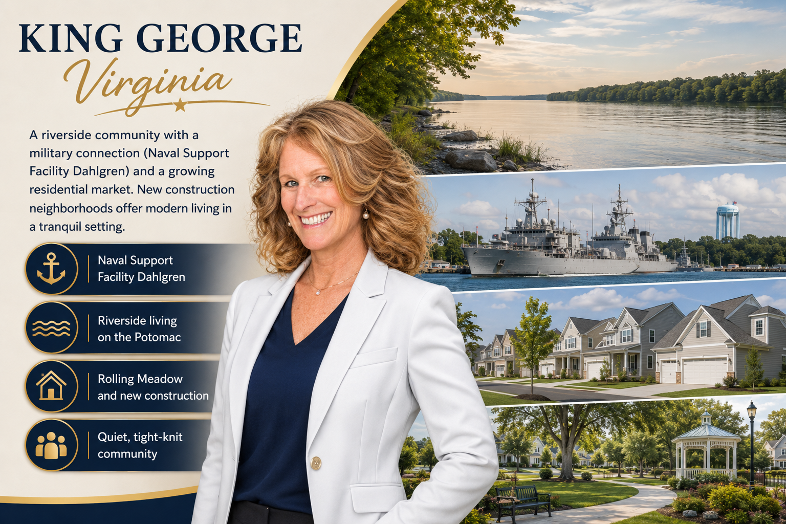 Barbara Jennings serves King George Virginia real estate clients