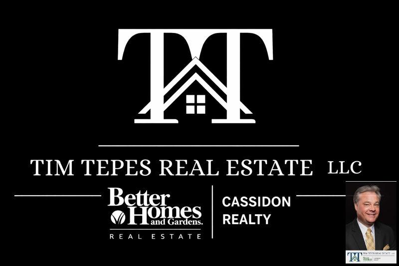 Tim Tepes Real Estate LLC brand card with Better Homes and Gardens Real Estate Cassidon Realty