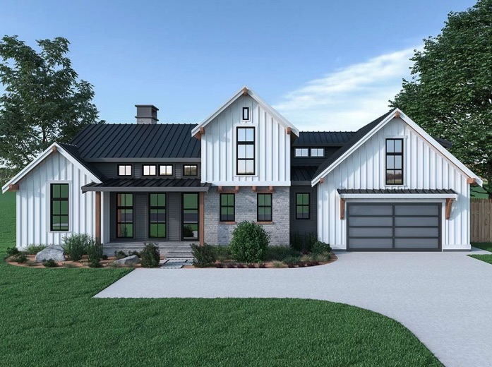 Cedar Creek ranch home exterior