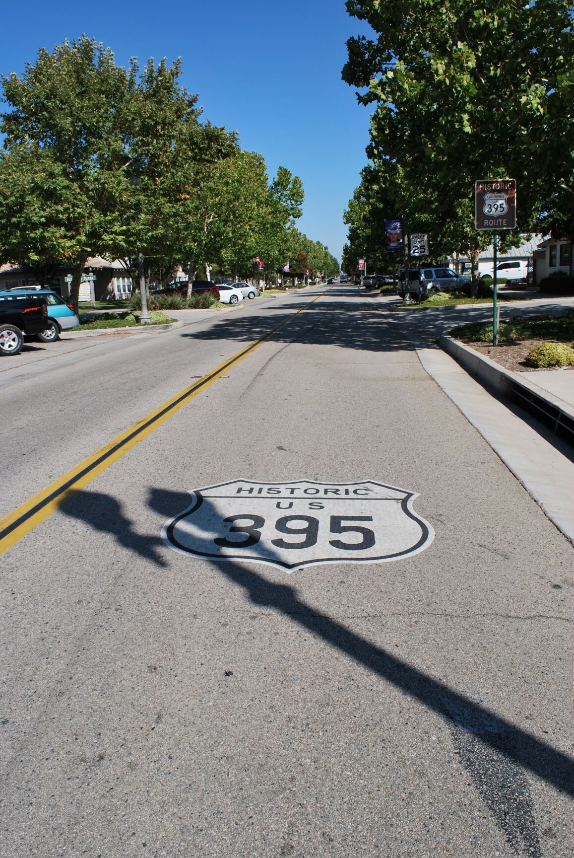Historic storefronts and tree-lined sidewalks along Washington Avenue in Old Town Murrieta