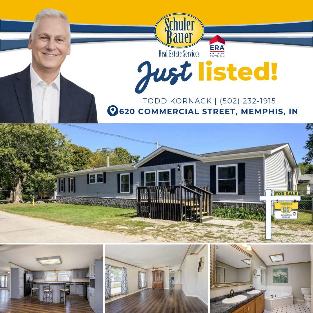 Just Listed graphic for 620 Commercial Street, Memphis, Indiana