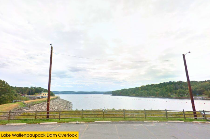 Lake Wallenpaupack Dam Overlook with wide lake views