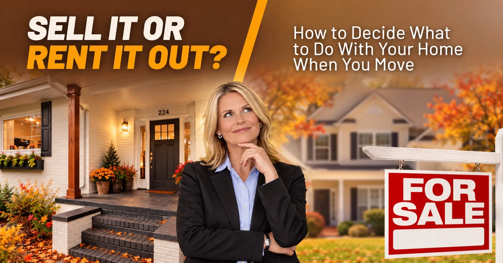 Featured image for the Sell It or Rent It Out? article on deciding whether to sell your home or rent it out when you move