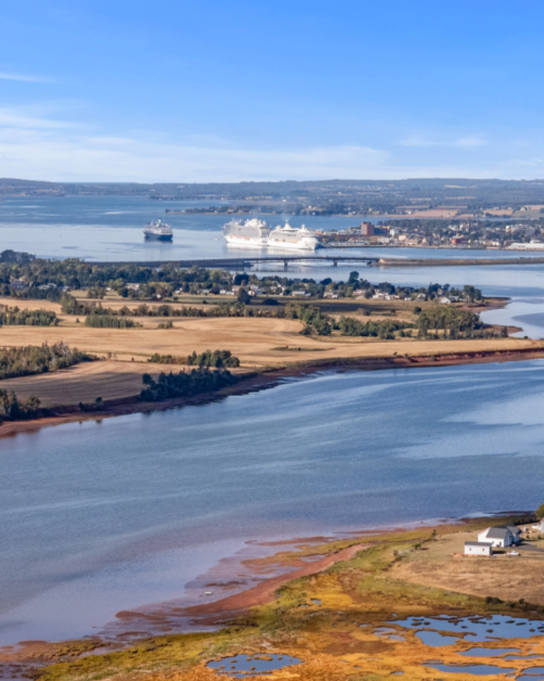 Map area highlighting Mermaid, PEI and its proximity to Charlottetown along the Hillsborough River
