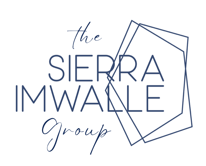 Business card: Sierra Imwalle Group with Reinhart Realtors, Bruce Heissenbuettel and contact details