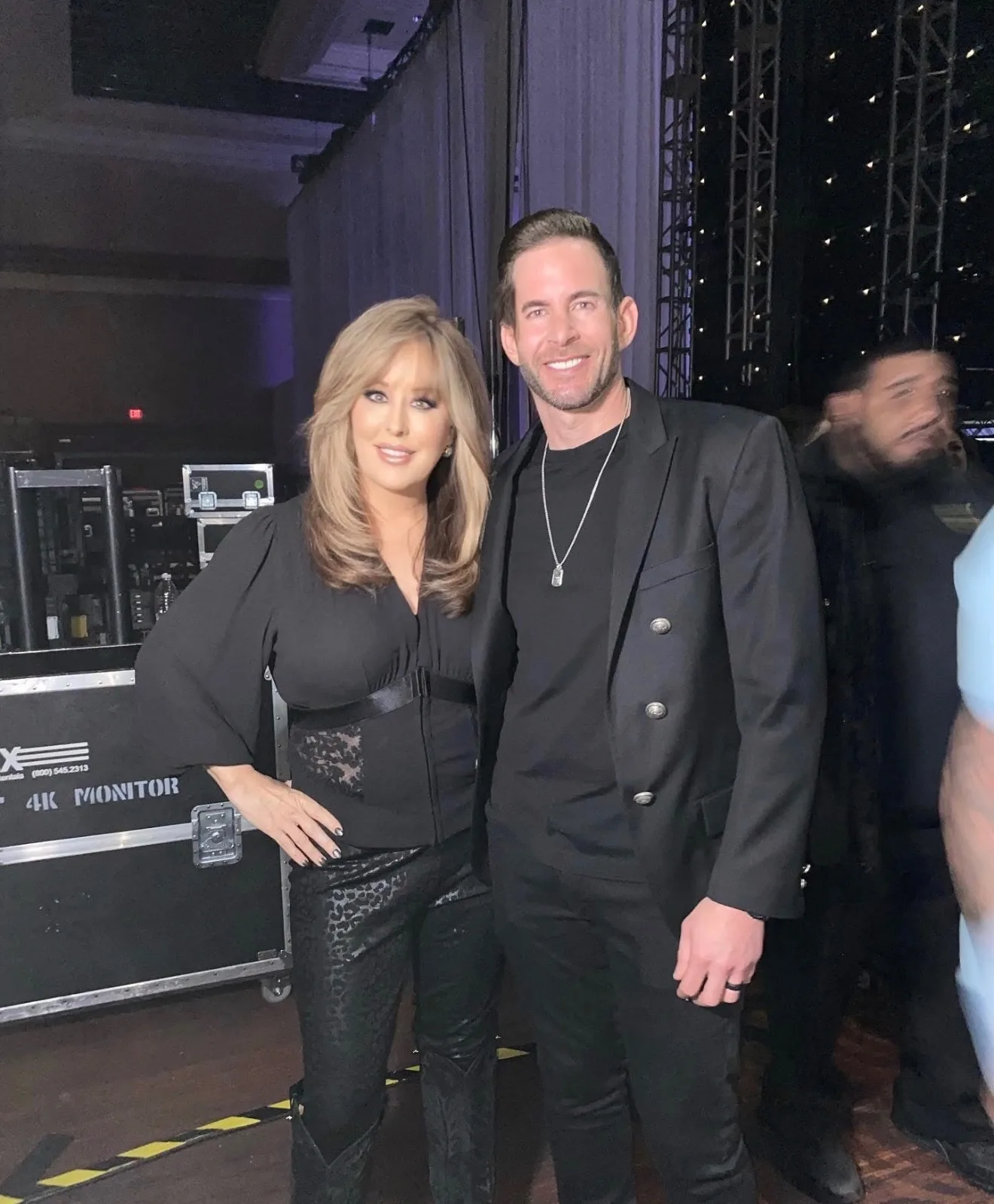 Lisa Copeland with HGTV star Tarek El Moussa together at an event