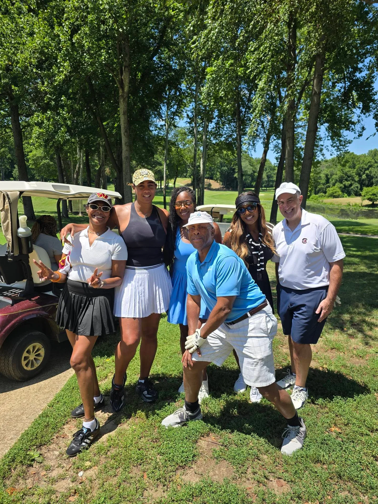Golf carts, sunshine, and great company — that's what community events are all about