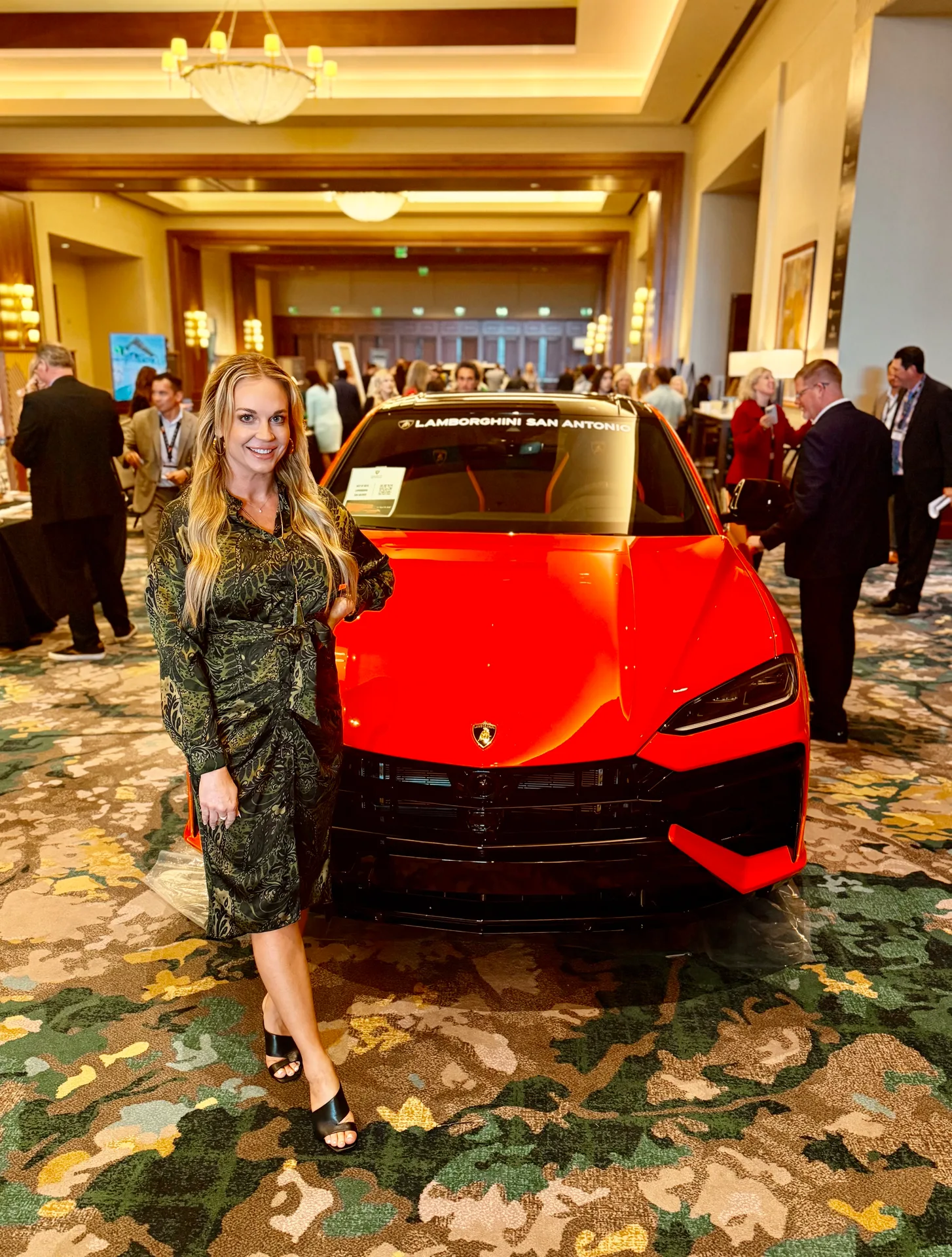 Emily at a corporate event