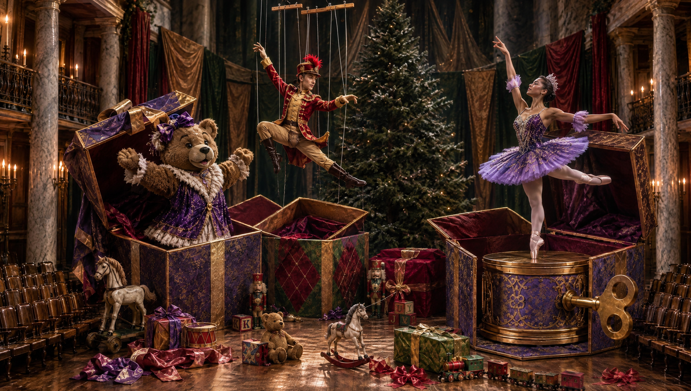 A scene from the JOIE 2026 holiday experience at Callanwolde