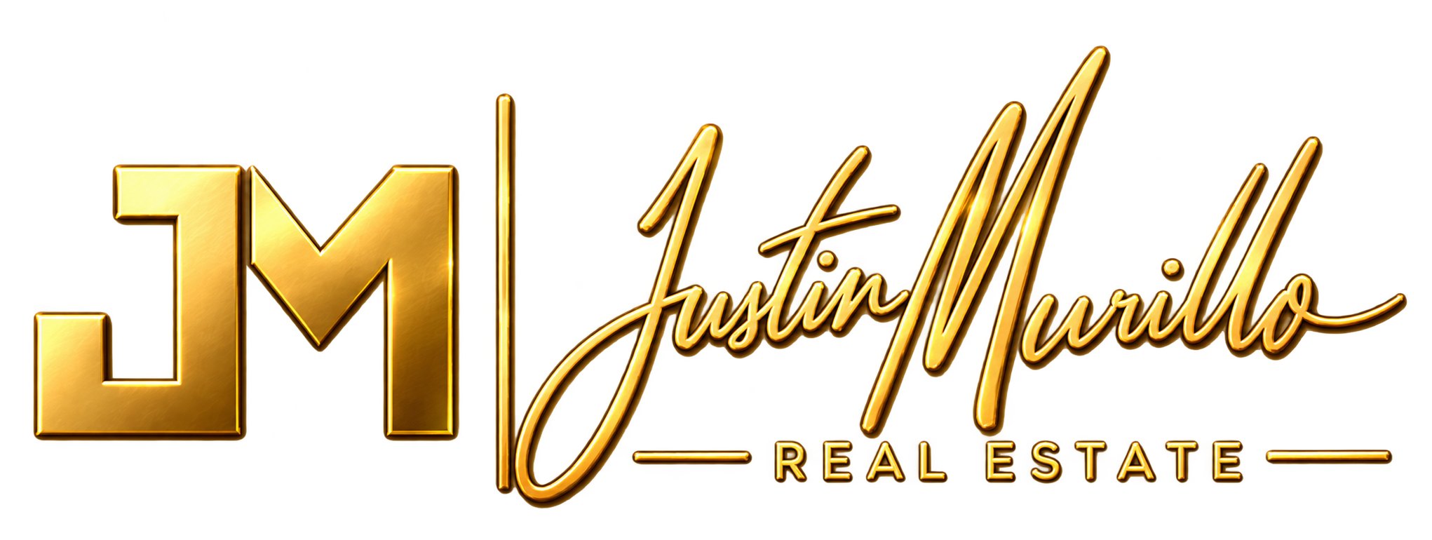 Justin Murillo Real Estate, gold logo