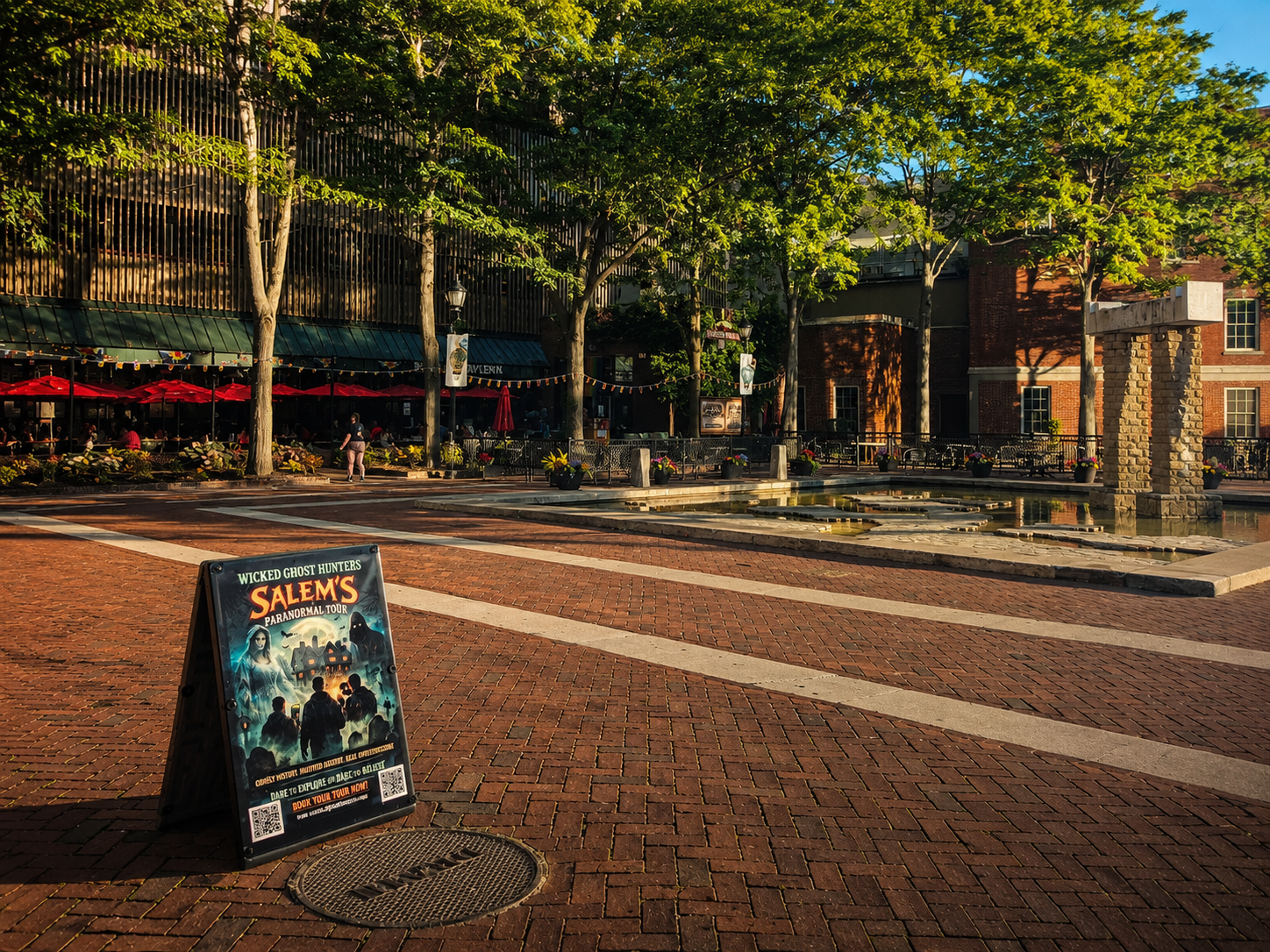 Salem street scene near the Peabody Essex Museum, Massachusetts