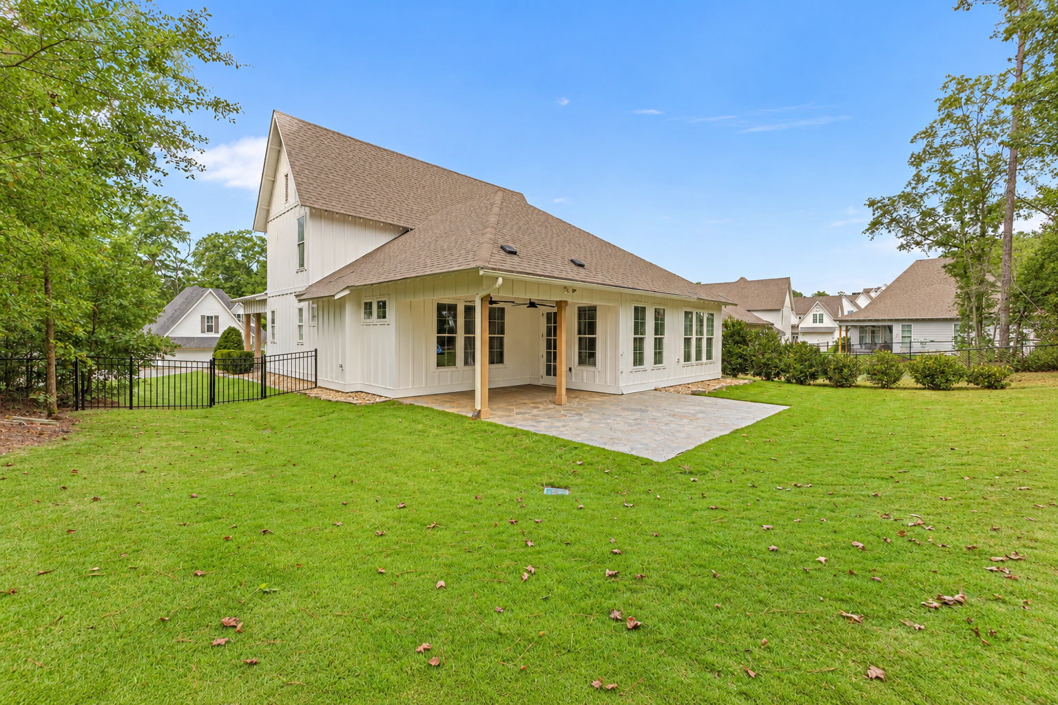 Modern farmhouse backyard retreat at 1537 Dartmouth Dr, Auburn AL