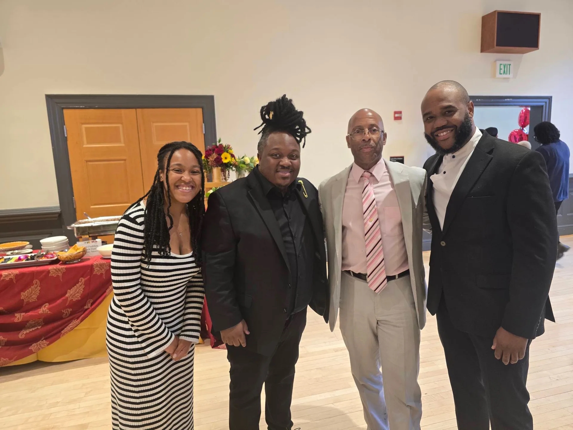 Robert Clarke with members of the choir at the 21st Annual Gospel Brunch at the University of Maryland, September 27, 2026