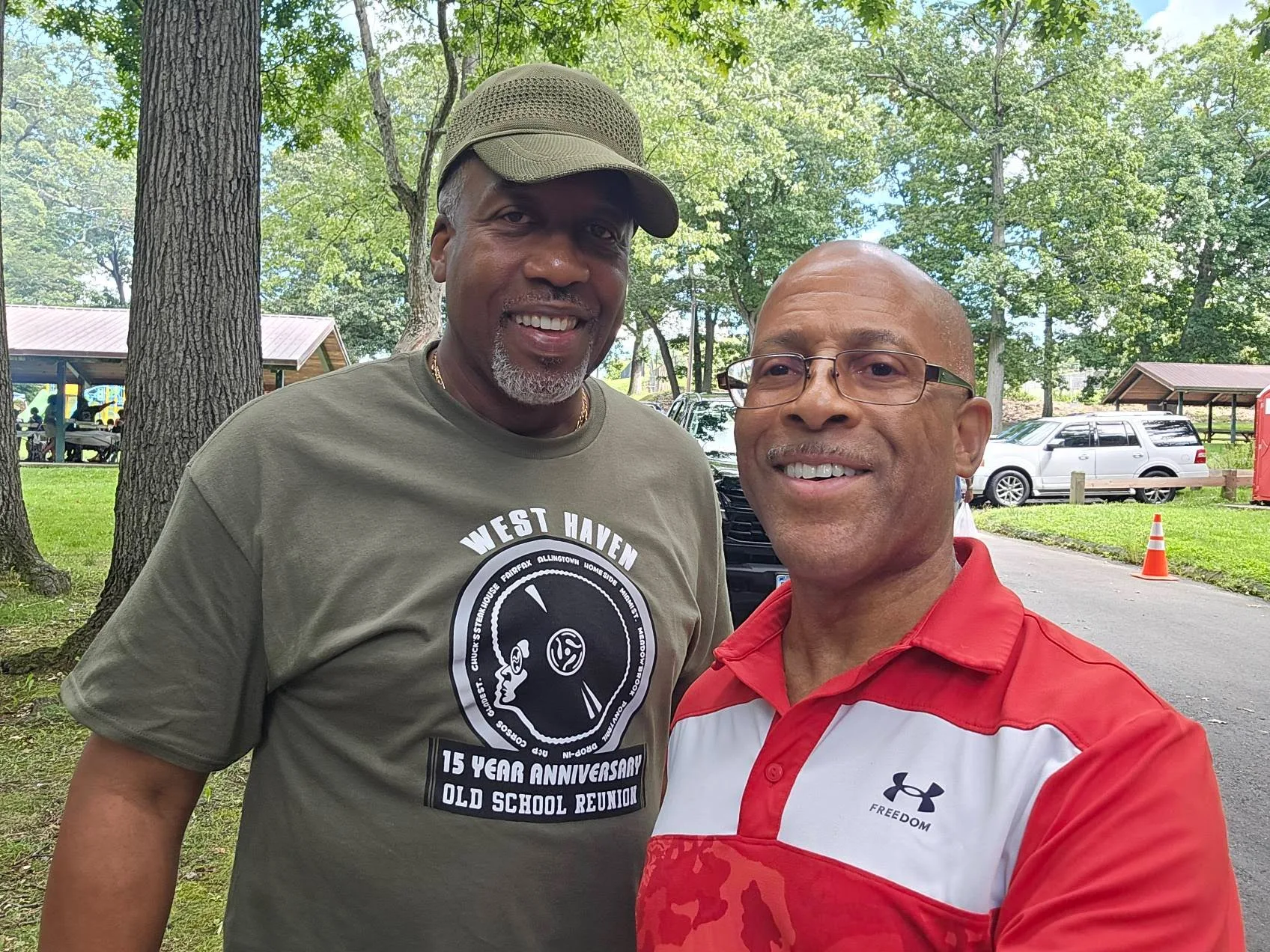 West Haven's own Mark Douglas at the 2026 West Haven Old School Reunion Cookout.