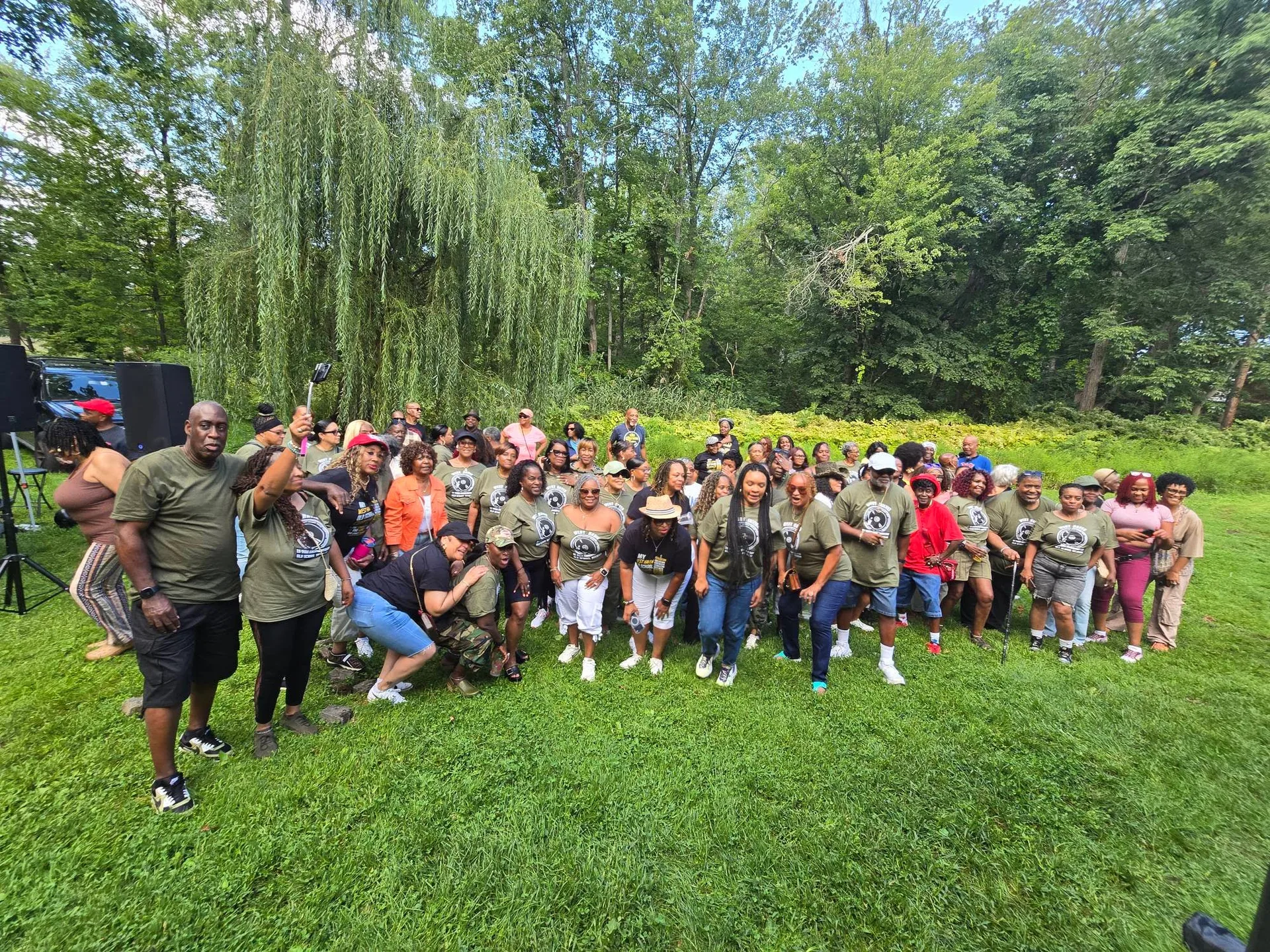 The big group photo at the 2026 West Haven Old School Reunion Cookout.