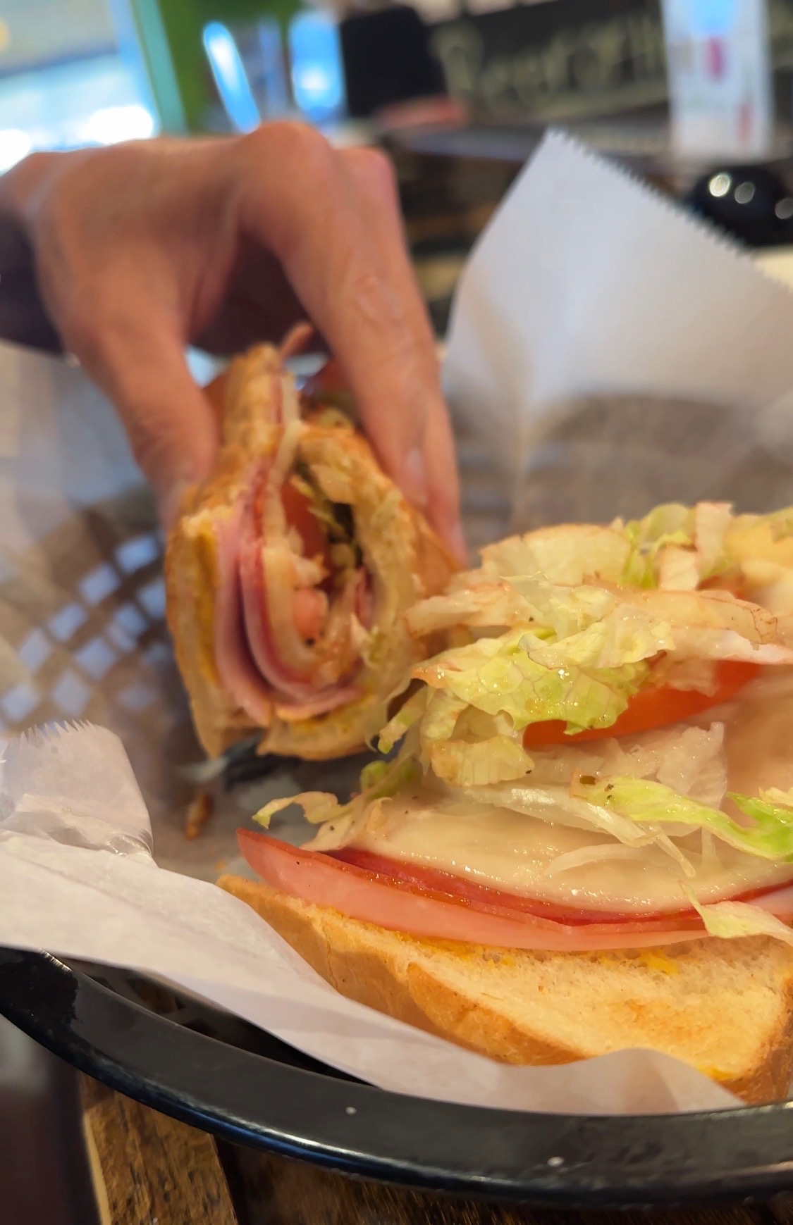 Subs and sandwiches at Johnny's Pizza in Flowery Branch Georgia