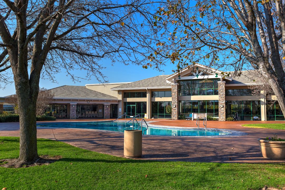 Outdoor pool at Sun City Roseville in Roseville, California, one of the resort-style amenities in the 55+ community