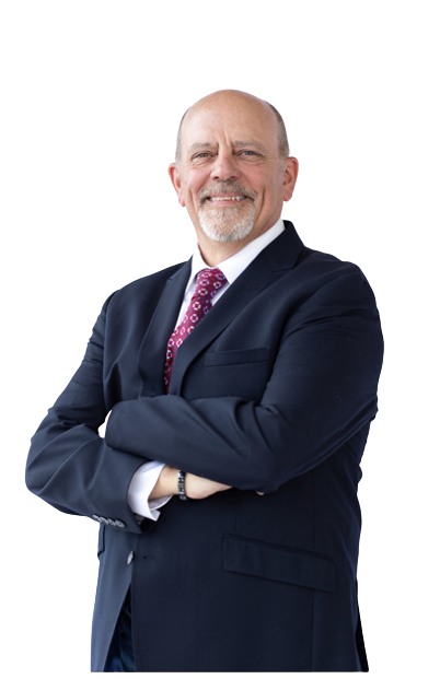 Portrait of Robb Krautbauer in a navy blazer, Owner and Qualifying Broker of Mountain View Realty LLC