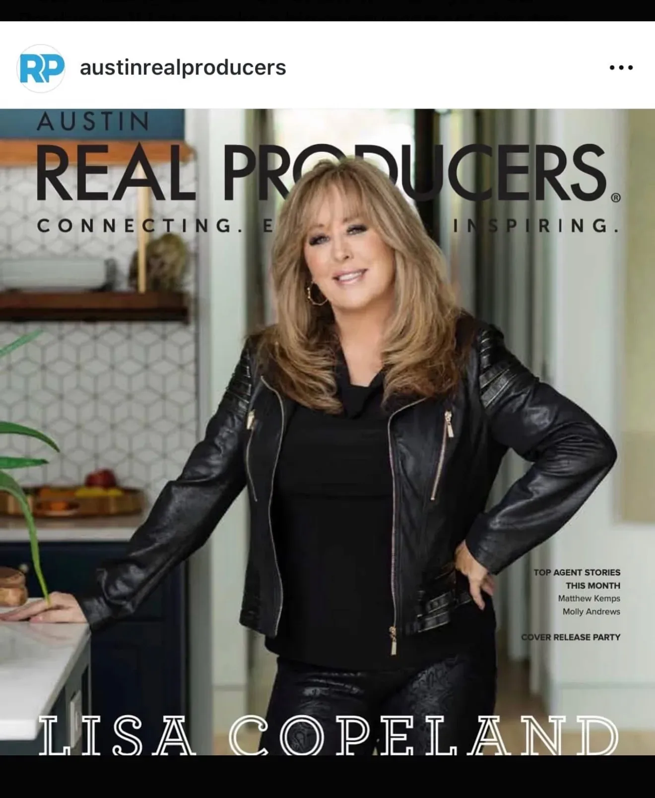 Real Producers Magazine Austin Edition September 2024 Cover featuring Lisa Copeland